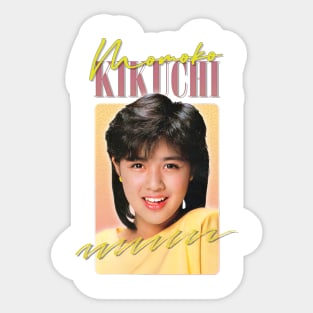 Momoko Kikuchi // Retro 80s Fan Art Design Sticker